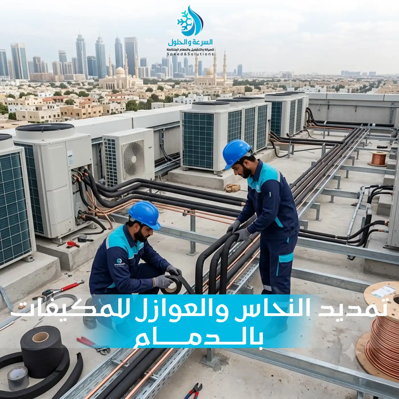 تمديد النحاس والعوازل